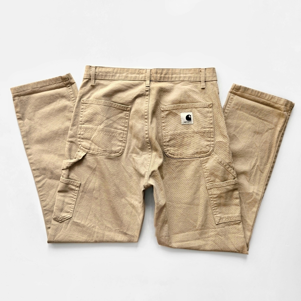 CARHARTT Tan Work in Progress Boyfriend W' Pierce Straight Leg Pant